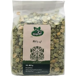 لپه باقالا ارگانیک آبگینه 500 گرم